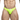 Neon green men's underwear on a white background