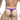 Person wearing a purple thong on a white background