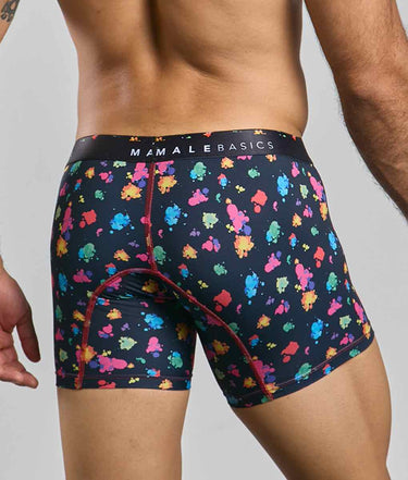 Malebasics ボクサーブリーフ ヒップスター ブラック スプラッシュ