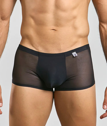 Mens Mesh Boxer Black