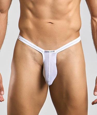 Justin + Simon Bulge Thong Mesh-XSJBU02-WhiteMesh-S-10