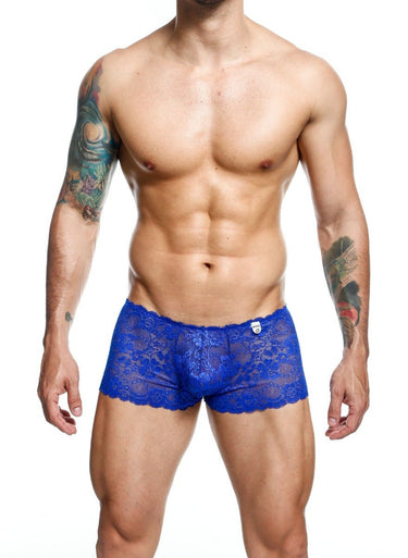 Lace Boxer Short Final Sale-MBL01-Royal-SM-3