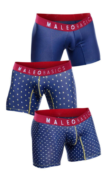 MaleBasics 3 - Pack Boxer Brief Marine - MBT02 - Marine - S - 13