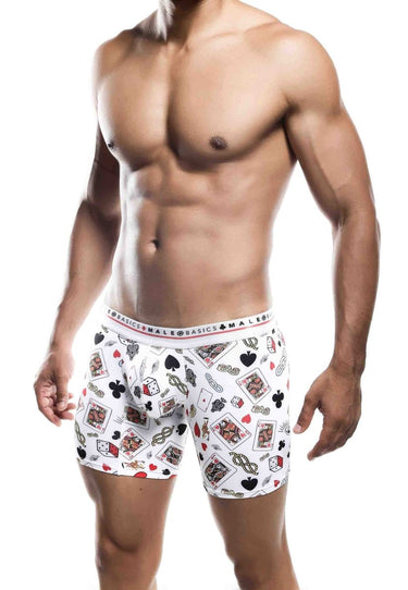 Malebasics Boxer Brief Hipster Poker - MB202 - Poker - S - 2