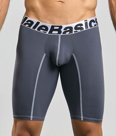 MaleBasics Microfiber Athletic Boxer-MBM04-Gray-S-4