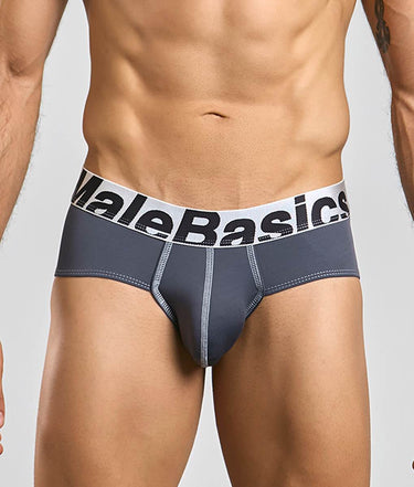 MaleBasics Microfiber Brief-MBM03-Gray-S-4