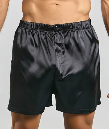Malebasics Shorts Satin-MBW01-Black-S-1