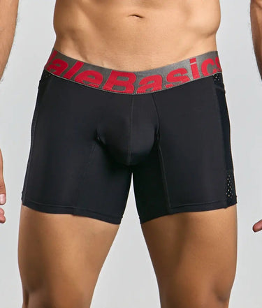 MaleBasics Titanium Pocket Boxer Brief-MBP03-Black-S-1