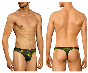 Thong - Mens Camosaic Thong Doreanse 1303 - PRN - S - Green - Doreanse_1303 - PRN_Green_S - Doreanse - 2