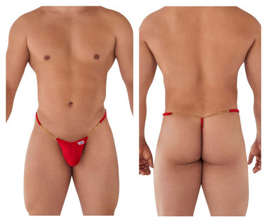 Mens Chain G - String CandyMan 99586 - CandyMan_99586_Red_S/M - 1