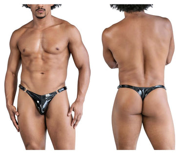 Mens Dom Thongs CandyMan 99819 - CandyMan_99819_Gloss Black_S - 1