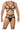 Mens Harness Two Piece Set CandyMan 99635 - CandyMan_99635_Black_S/M - 1