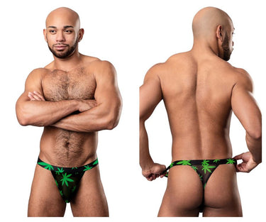Mens Hazy Dayz Micro Thong Male Power 433 - 294 - Male Power_433 - 294_Pot Leaf_S/M - 2