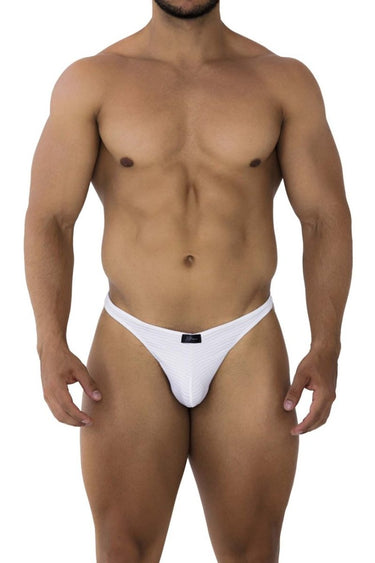 Mens Jacquard Thongs Xtremen 91198 - Xtremen_91198_White_S - 1