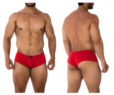 Trunk - Mens Jacquard Trunks Xtremen 91190 - S - Red - Xtremen_91190_Red_S - Xtremen - 2