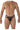 Mens Lace and Chain Bikini CandyMan 99598 - CandyMan_99598_Black_S/M - 1