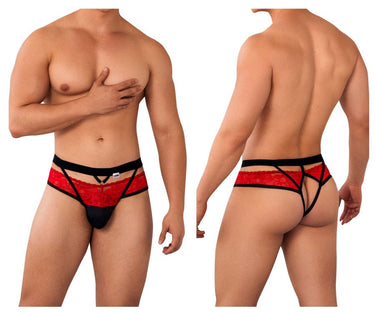 Mens Lace Jockstrap CandyMan 99627 - CandyMan_99627_Red_S/M - 1