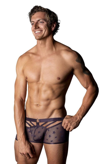 Mens Love Star Short with Ring Male Power 122 - 291 - Male Power_122 - 291_Purple_S - 1