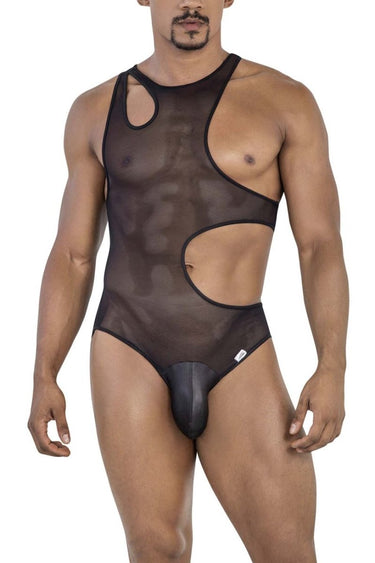 Mens Mesh Bodysuit CandyMan 99788 - CandyMan_99788_Black_S/M - 1
