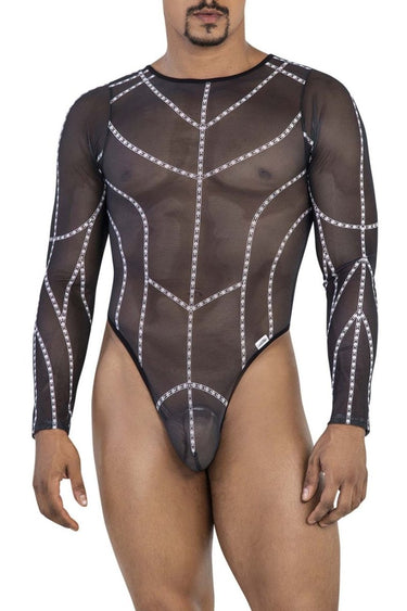 Mens Mesh Bodysuit CandyMan 99816 - CandyMan_99816_Black_S/M - 1