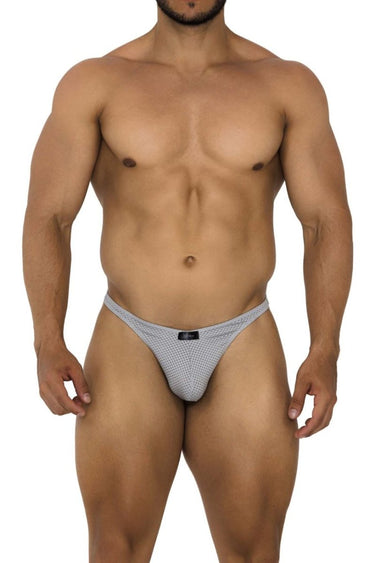 Mens Mesh Thongs Xtremen 91185 - Xtremen_91185_Gray_S - 1