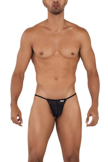 Mens Micro Lace Jockstrap CandyMan 99709 - CandyMan_99709_Black_S/M - 1
