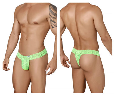 Mens Peek a Boo Thongs CandyMan 99315 - CandyMan_99315_Green_S - 1