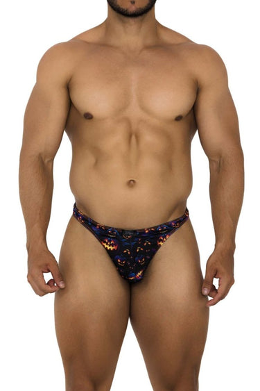 Mens Printed Thongs Xtremen 91194 - Xtremen_91194_Pumpkins_S - 1