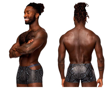 Mens S - naked Pouch Short Male Power 153 - 282 - Male Power_153 - 282_Black - Blue_S - 2