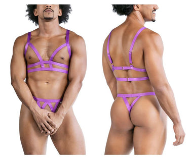 Mens Two Piece Outfit CandyMan 99822 - CandyMan_99822_Violet_S/M - 2
