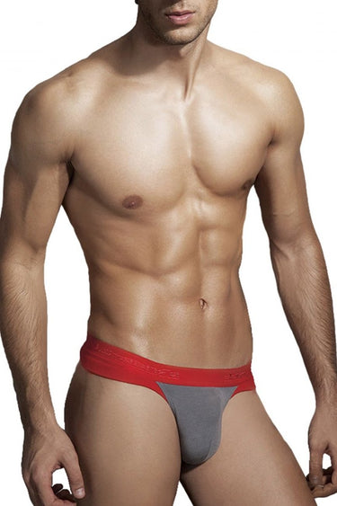 Mens Warrior Thong Doreanse 1258 - SMK - Doreanse_1258 - SMK_Smoke - Red_S - 1