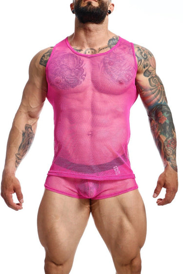 MOB Fishnet Boxer HotPink - MBL60 - HotPink - S - 2