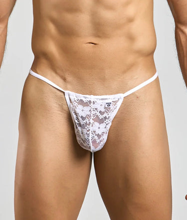 MOB Print G-String New-MBL59-WhiteLace-SM-12