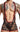 Singlet - MOB Singlet - Lace Black Red - S - MOB Eroticwear - Malebasics