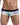 Multicolored patterned underwear with a black waistband on a white background