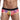 Multicolored men's underwear with a white background