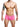 Lace Boxer Short Final Sale-MBL01-HotPink-SM-2