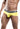 Malebasics Men's Sports Performance Hip Brief - MBM03 - Yellow - XL - 17
