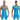 Mens Fighter Bodysuit JOR 2216 - JOR_2216_Turquoise_S - 2