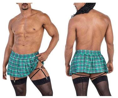 Mens Garter Outfit CandyMan 99799 - CandyMan_99799_Green_S/M - 2