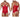 Mens Harness Bodysuit CandyMan 99670 - CandyMan_99670_Red_S/M - 2