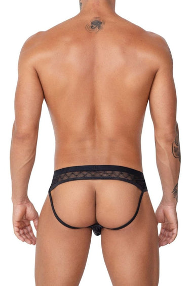 Mens Lace Jockstrap CandyMan 99763 - CandyMan_99763_Black_S/M - 3