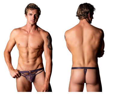 Thong - Mens Love Star Thong with Ring Male Power 416 - 291 - S/M - Purple - Male Power_416 - 291_Purple_S/M - Male Power - 2