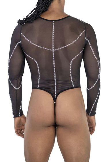 Mens Mesh Bodysuit CandyMan 99816 - CandyMan_99816_Black_S/M - 3