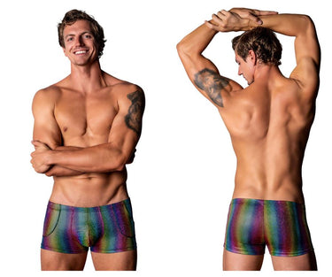 Trunk - Mens Pack N Play Pocket Short Male Power 132 - 297 - S - Rainbow - Male Power_132 - 297_Rainbow_S - Male Power - 2