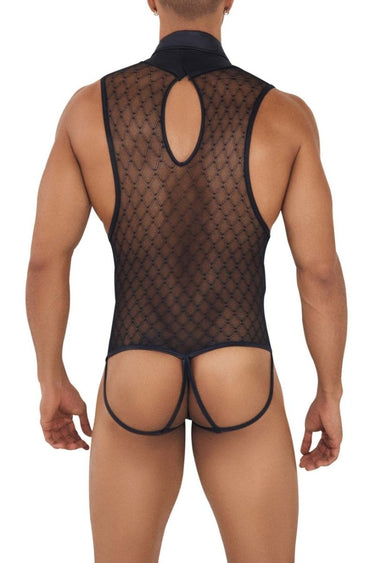 Mens Work - N - Play Bodysuit CandyMan 99720 - CandyMan_99720_Black_S/M - 3