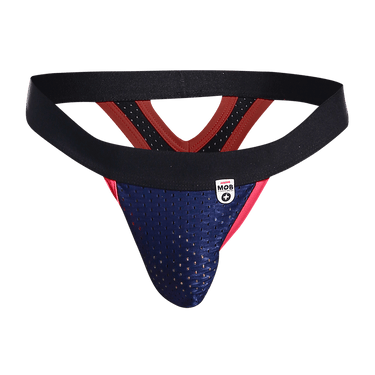 Thong - MOB Mesh Y Thong - LXL - Black Magenta - MBL65 - BlackMagenta - LXL - MOB Eroticwear - 2