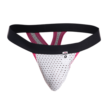 MOB Mesh Y Thong - MBL65 - BlackMagenta - LXL - 3