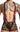 Singlet - MOB Singlet - Lace Black Red - S - MOB Eroticwear - Malebasics
